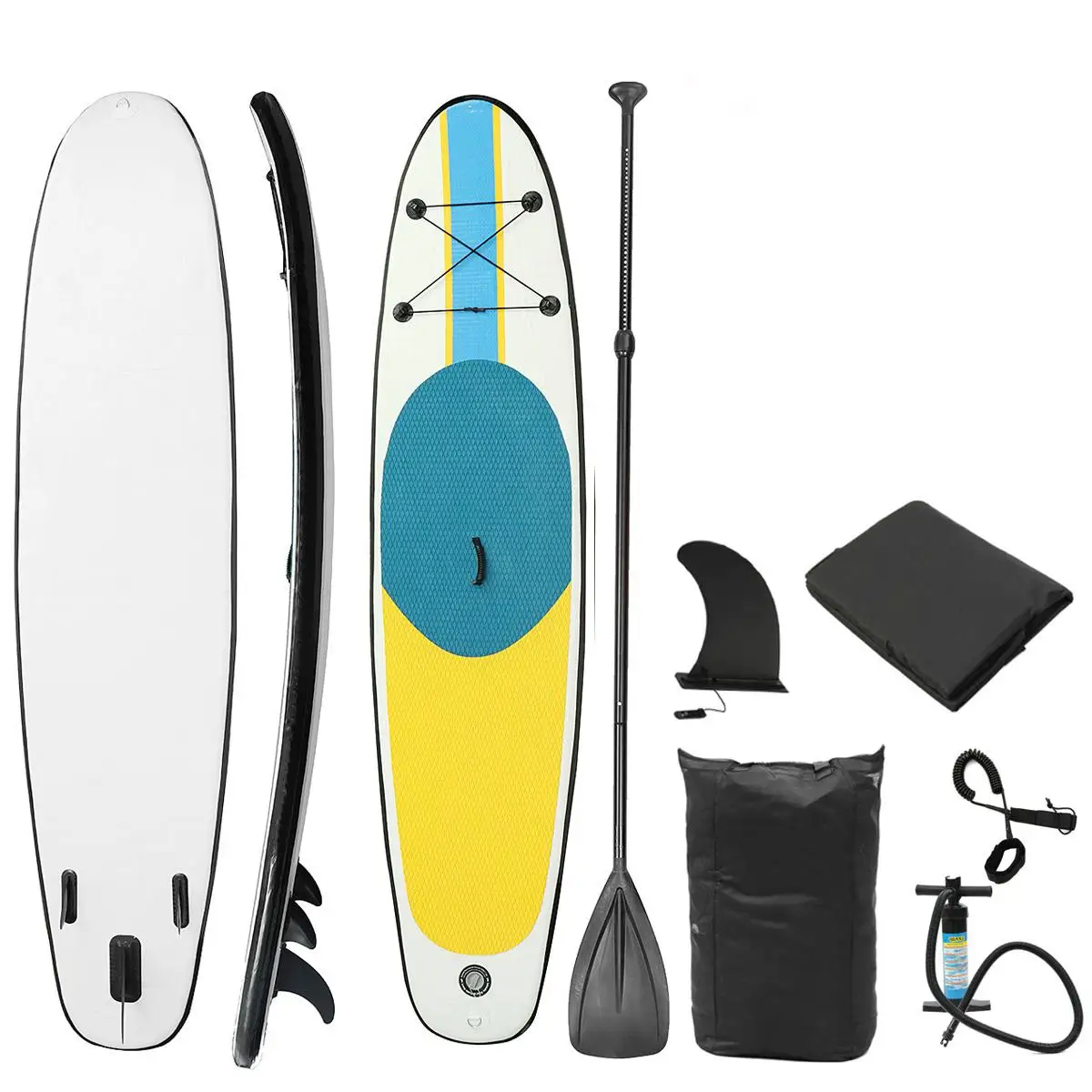SGODDE надувная подставка для серфинга доска для серфинга водные виды спорта Sup доска с поводком весло Насос Ножной Безопасный инструмент для веревки комплект - Цвет: Type J