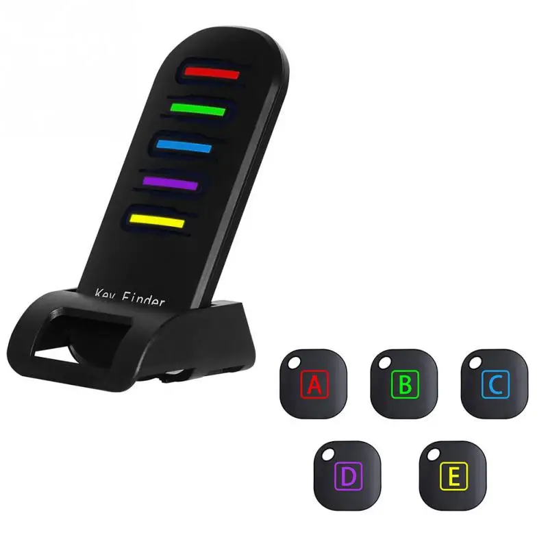 

2018 Wireless Electronic Key Finder Reminder With 5 Keychain Receivers For Lost Keys Locator Whistle Key Finder #0903