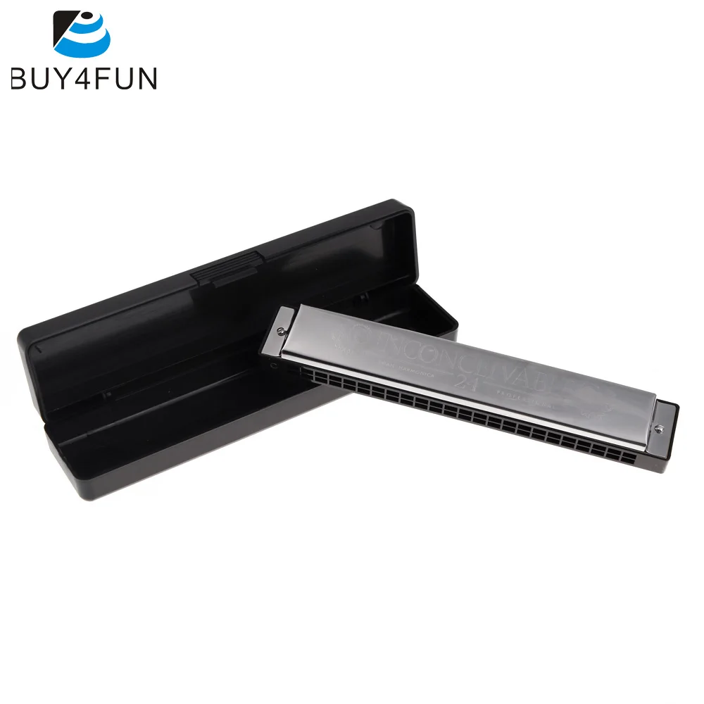 Buy SWAN Hot Sale Tremolo Harmonica Mouth Organ 24 Double Holes with 48 Reeds