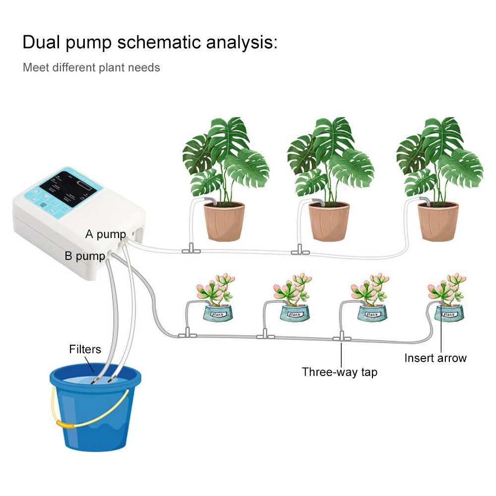 

Solar Energy Intelligent Garden Automatic Watering Device Charging Potted Plant Drip Irrigation Miniature Pump Timer System