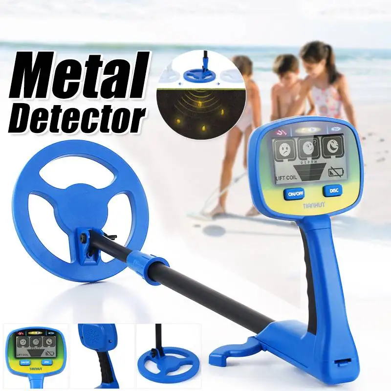 

Undergrounds Metal Detector+LCD Display High Sensitivity Gold Digger Treasure Hunters Tracker Seeker+Waterproof Search Coil