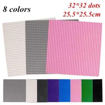 

1 Pc Small Blocks Base Plate 32*32 Dots Building Blocks DIY Baseplate Kids Children Educational Handmade Plastic ABS Toys