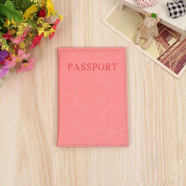 OKOKC многофункциональная одноцветная Обложка для паспорта конфетных цветов, держатель для паспорта для женщин и мужчин, аксессуары для путешествий 20*14 см - Цвет: Pink