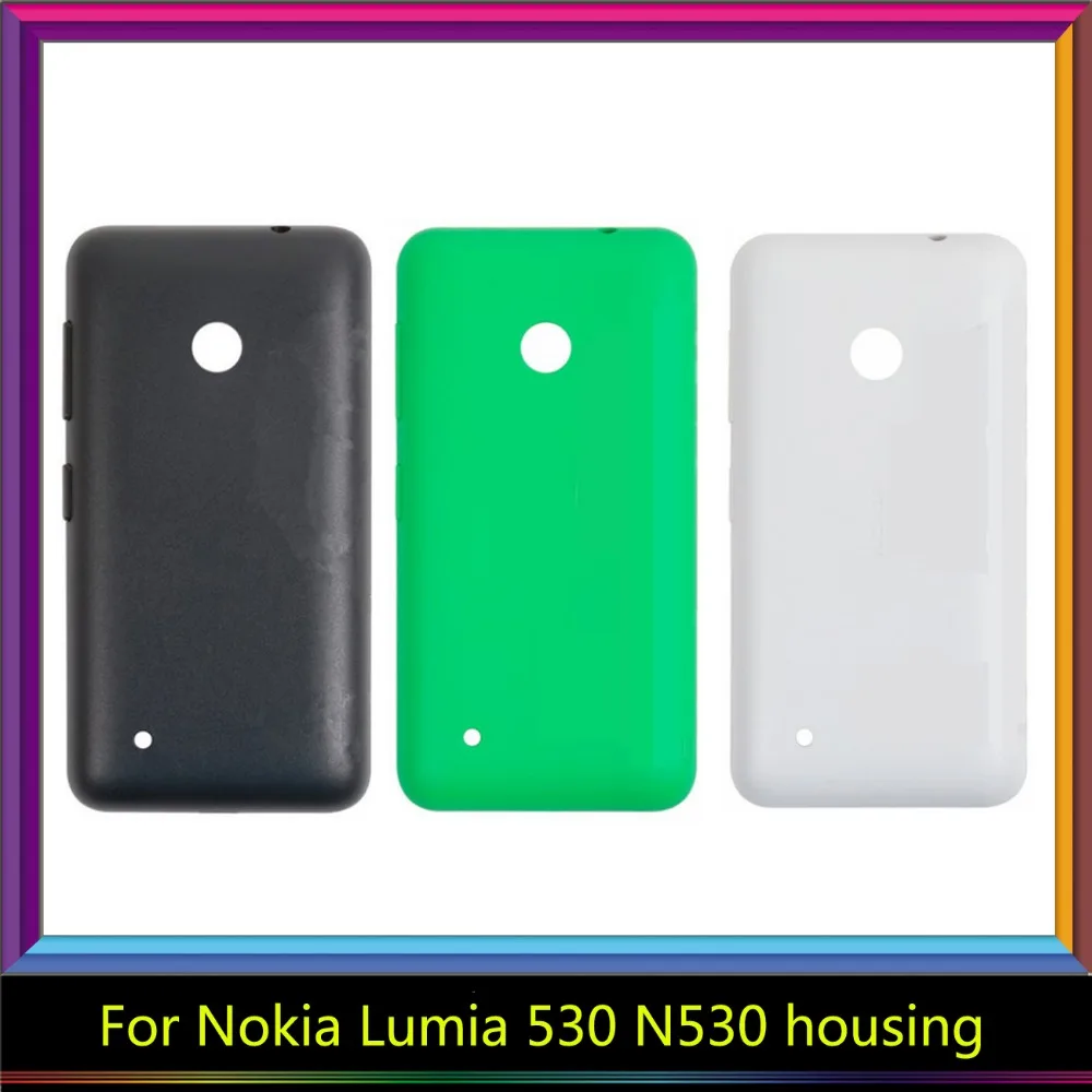 For Nokia Lumia 530 N530 Housing Battery Cover Door Rear Chassis Back Case Replacement | Мобильные телефоны и аксессуары