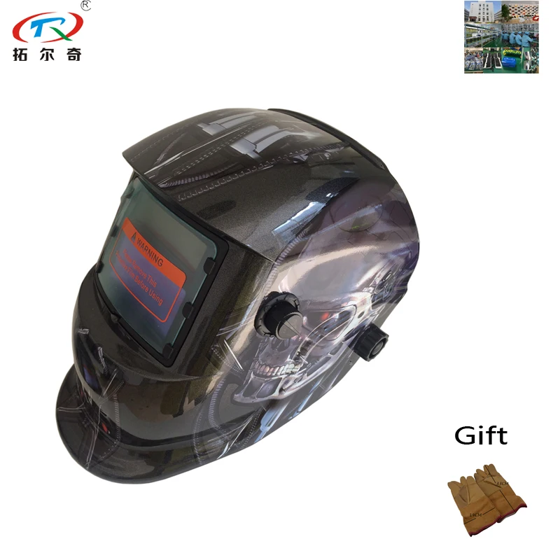 

Factory Wholesale solar decals auto darkening air filter ventilation welding helmet TRQ-HD50-2233DE