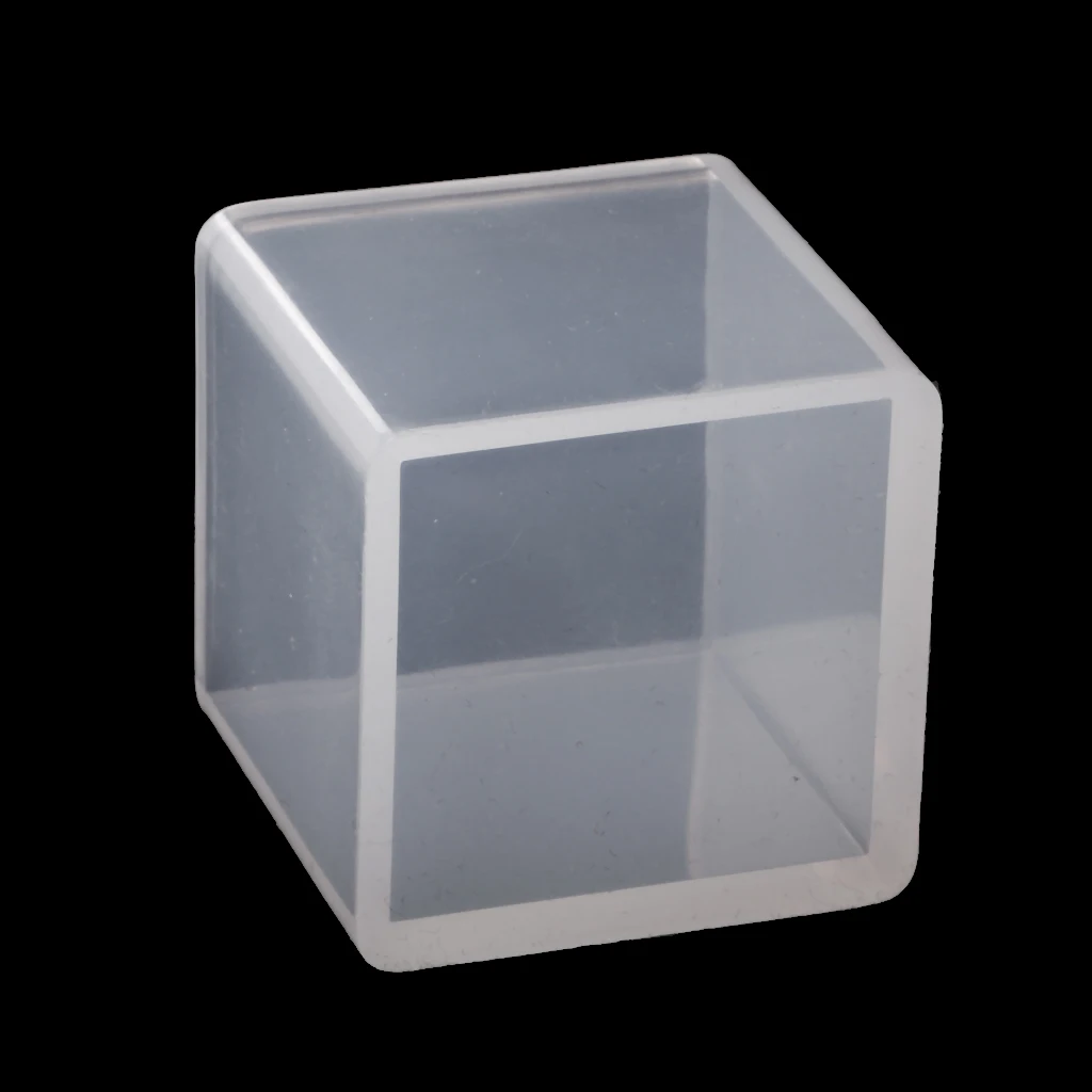 Cube Silicon Mold For Polymer Clay Crafts Resin Jewelry Making Tool 35mm Cake Decoration Baking Accessory