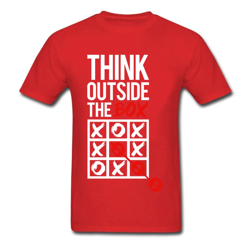 Мужские топы рубашки Think outside the box Company футболки с принтом на топе из чистого