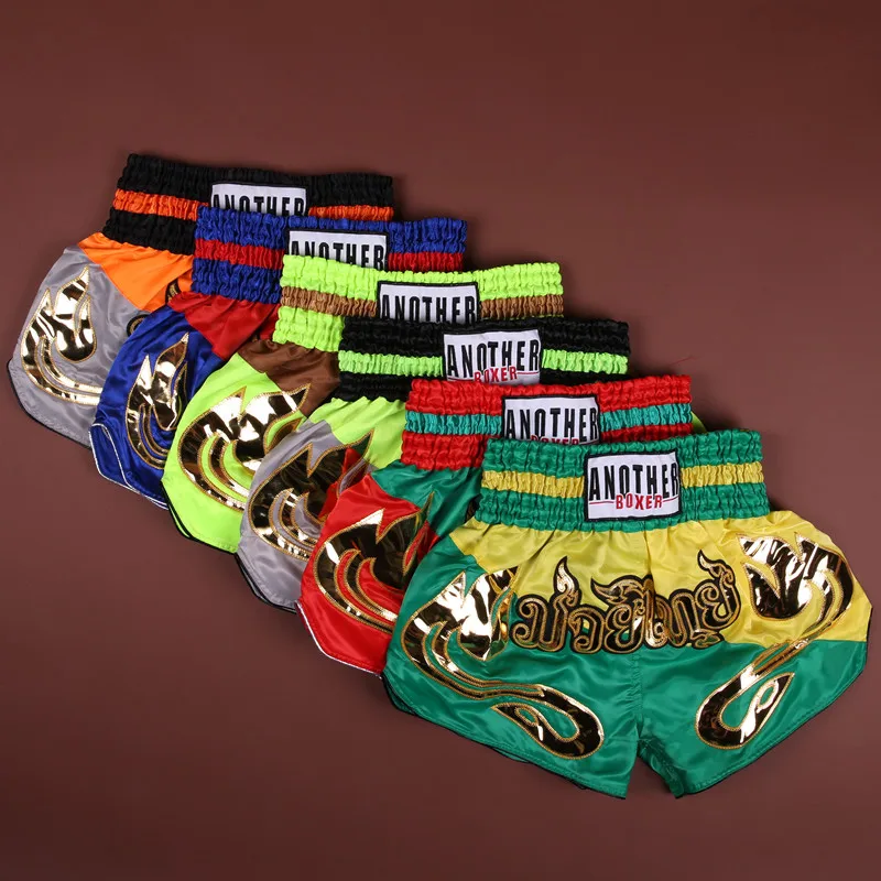 

Men Women Kick Boxing Mma Muay Thai Shorts Kids Fight Grappling Trunks Children Kickboxing Girls Training Fitness Pants boxeo