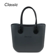 Big size Classic women’s bags fashion obag style AMbag with insert handles O lady EVA Silicon Rubber Waterproof bag DIY