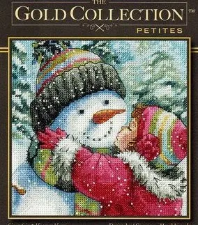 

14/16/18/27/28 Counted Cross Stitch Set A Kiss for Snowman Christmas Snow Winter DIM 70-08833 08833