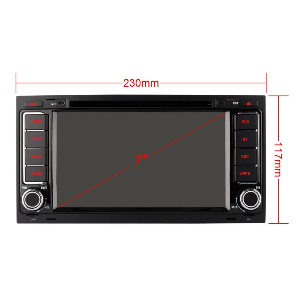 Sale Android 6.0 4G SIM LTE Octa Core 2G RAM Car DVD GPS Radio for Volkswagen Touareg T5 Transporter Multivan 2004-2011 Stereo 4
