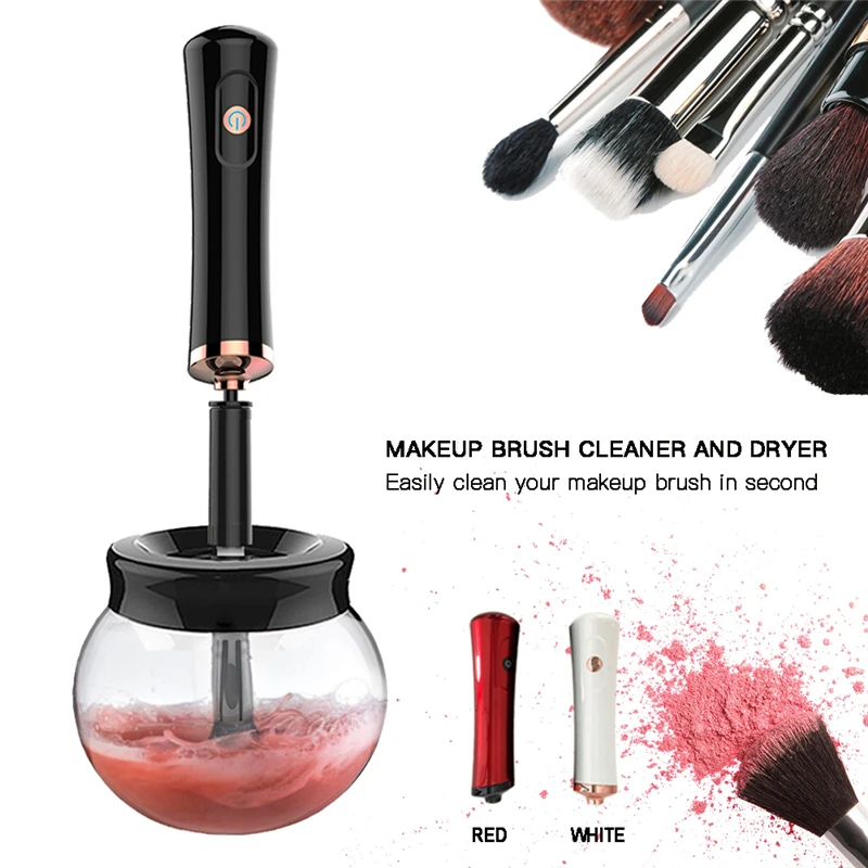Best Price 2018 Cleaner Machine Makeup Brush Cleaner Dryer Machine Deeply Cleans And Dry in