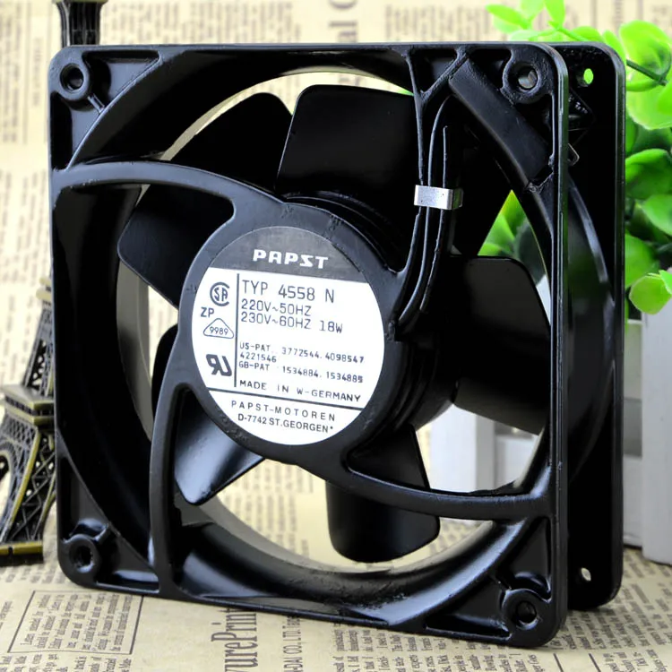 

Free Delivery. 220 v 18 w TYP4558N PAPST 12038 120 * 120 * 38 mm fans 12 cm all metal