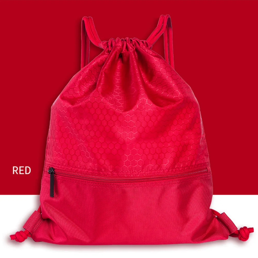 50*42 см, для хранения, для путешествий, водонепроницаемый, для плавания, для спорта, на шнурке, с карманом на молнии, складная сумка, для дома, рюкзак, износостойкий - Цвет: red