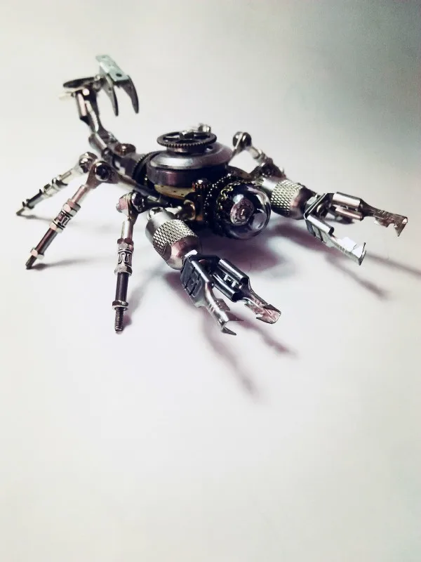 

New Steampunk Assembly Metal 3d Model Kit Steel Scorpion Robot Modelling DIY Toys Hobby Tools Creative Gift