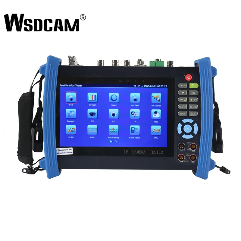 Wsdcam серии 8600 7 дюймов IP Камера Тесты er монитор CCTV Тесты er Anolog Тесты 1080 P POE ONVIF 4 K H.265 HDMI In & Out RJ45 TDR