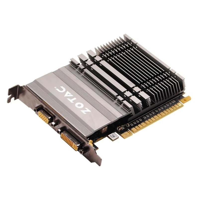 ZOTAC видеокарта GeForce GT 610 1 Гб 64 бит GDDR3 видеокарта GPU карта для NVIDIA оригинальная GT610 1GD3 Dvi VGA PCI-E Iceman VB VD