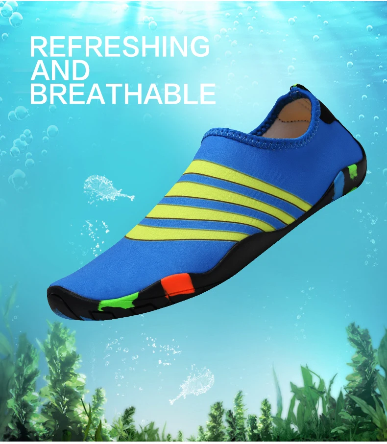 Clorts Summer Beach Shoes Water Shoes Men Mesh Lightweight Aqua Shoes (2)