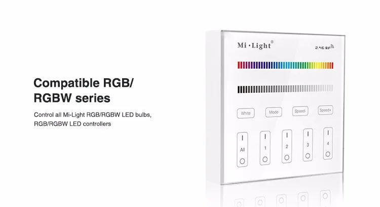 B3; 4-Зона RGB/RGBW умная Панель пульт дистанционного управления; Входная мощность Напряжение: 3 в (2 * AAA Батарея) (мы не предоставляем Батарея)