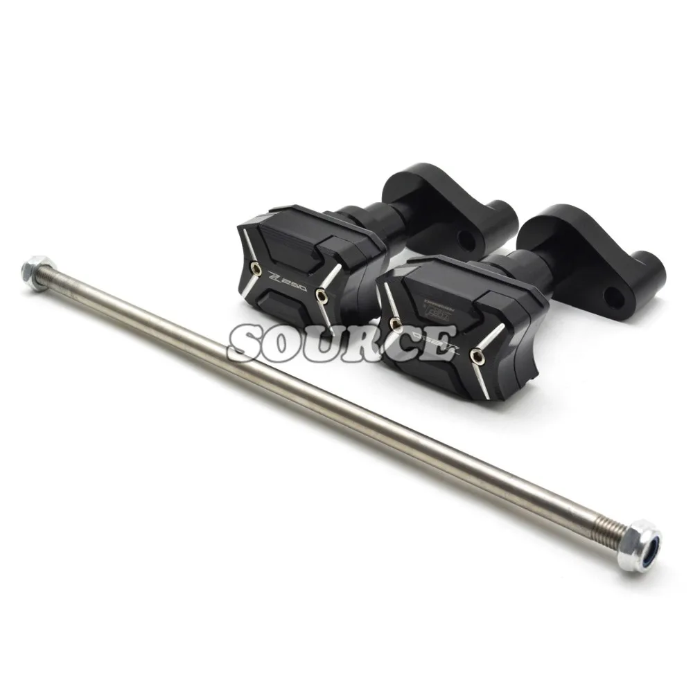 

Motorcycle Frame Crash Pads Engine Case Sliders Protector Black Frame Slider For Kawasaki Z250 2011 2012 2013 2014 2015
