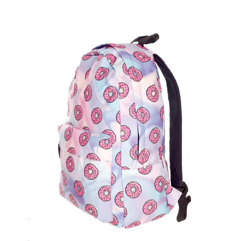 Holo пончики 3D печать mochila рюкзак женская сумка mochilas mujer новые школьные рюкзаки для ноутбука sac a dos back pack школьный рюкзак