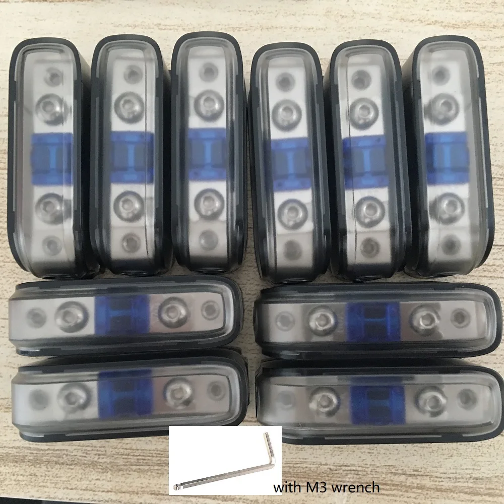 

10pcs/lot 12V 24V 32V Cable 4AWG 8AWG In Out Auto AFS Fuse Holder Mini ANL Fuse Block with Fuse