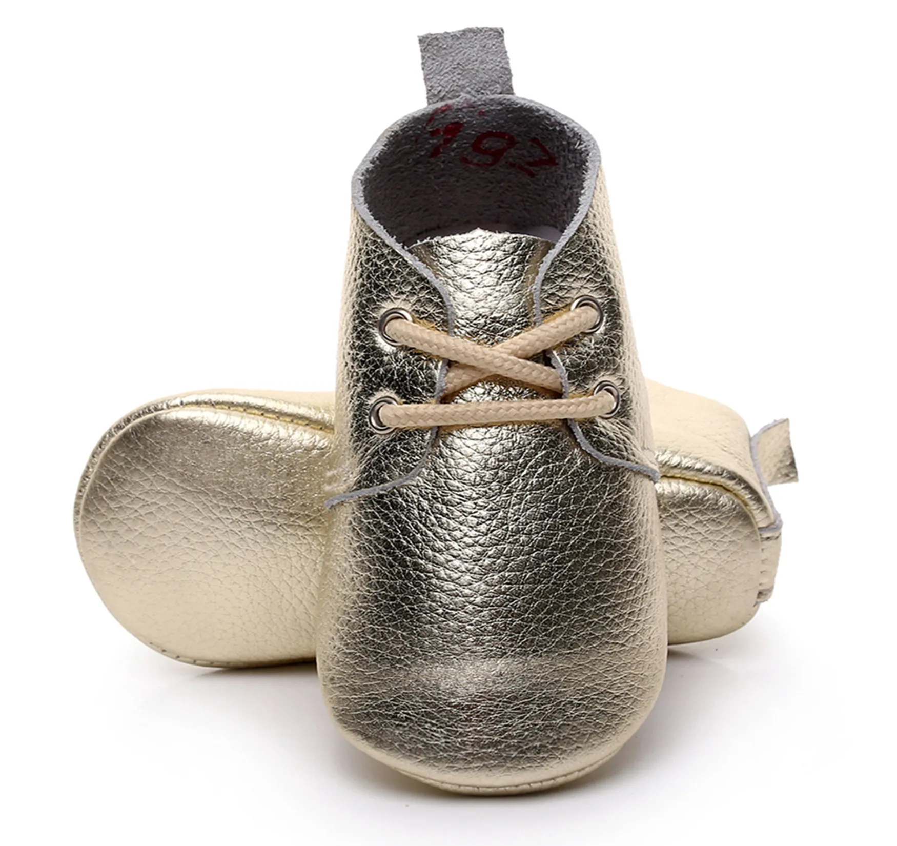 

2019 Fashion Genuine Leather Gold Color Baby Moccasins Baby Girls Shoes Infant First Walkers Toddler Boy Shoe