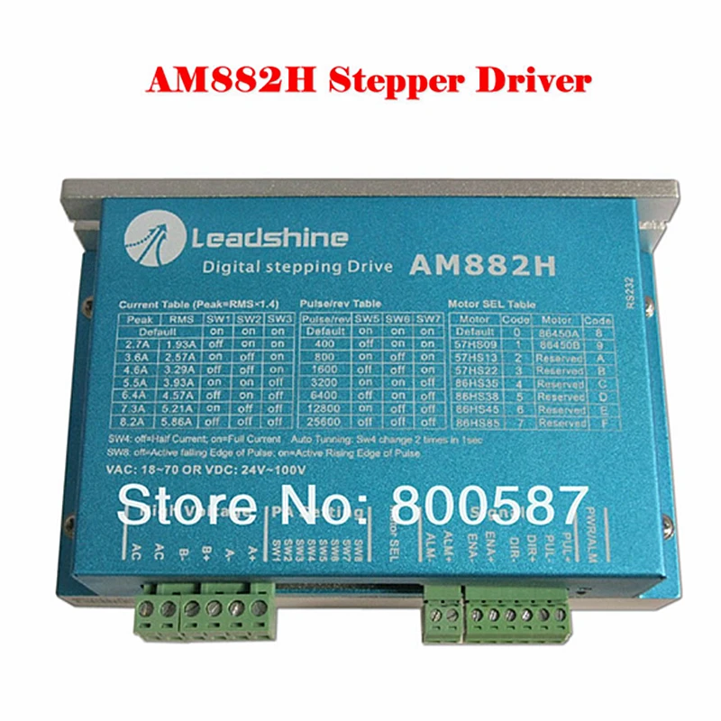 

Original Leadshine AM882H 2 4 Phase Stepper Drive Stepping Motor Driver 80V 8.2A with Sensorless Detection