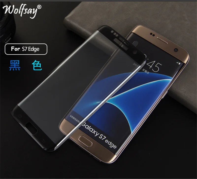 3D закаленное стекло с изогнутыми краями для Samsung Galaxy S7 Edge защита экрана 9H полное