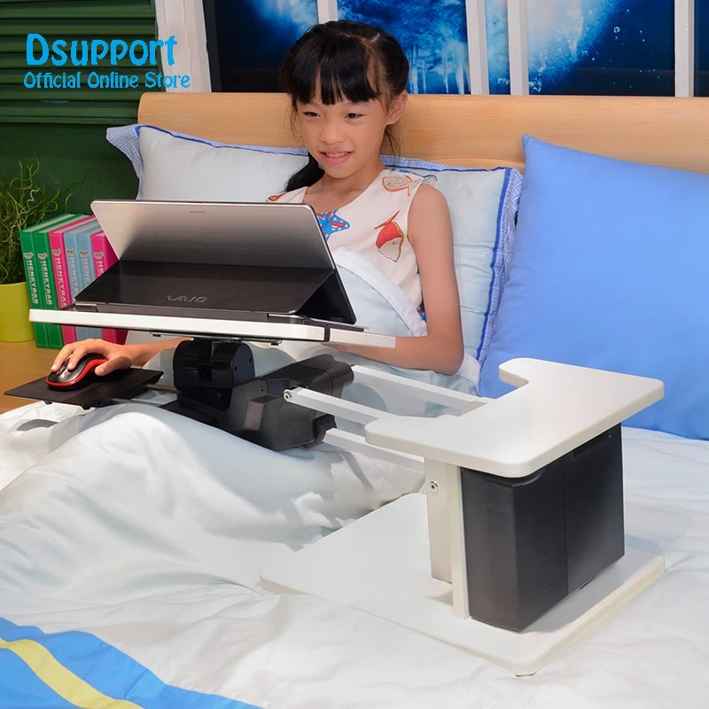 Kesrer 03 كامل الحركة مكتب للحاسوب شخصي الناهض + لوحة الماوس الشحن رفع مريح الجلوس الوقوف Lapdesk سطح المكتب/السرير/أريكة دفتر الجدول