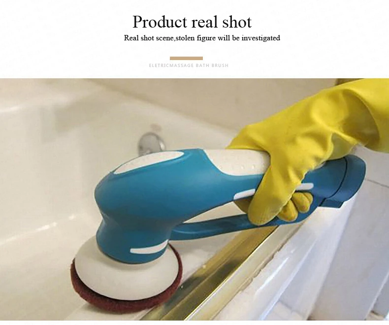 29%, Электрический моющий Очиститель Машина для скруббера кухня ванная комната масло щетка для очистки пятен ручной бытовой чистящий инструмент