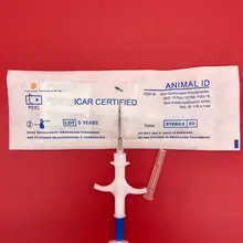 100 шт./лот) Высокое качество RFID ПЭТ микрочипы, EM4305 ISO11784/785 FDX-B Идентификация животных микрочип шприц 1,25*7 мм