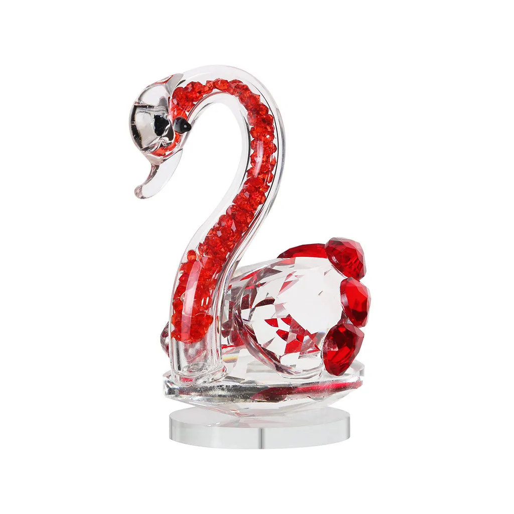 

Crystal Swan Wedding Decor Paperweight Figurine Gift Crafts Home Decor
