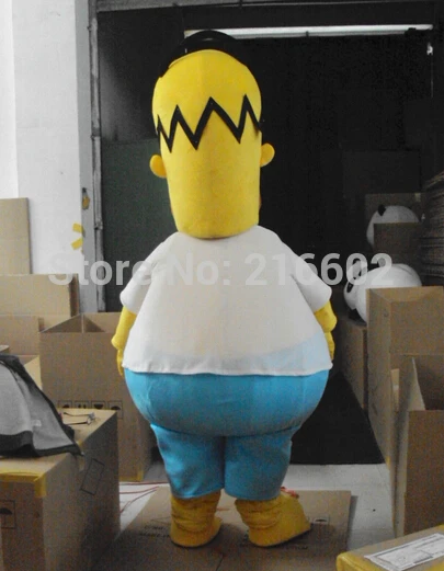 Горячая Распродажа, костюм Гомера Симпсона из мультфильма, маскарадный костюм, маскарадный костюм животного