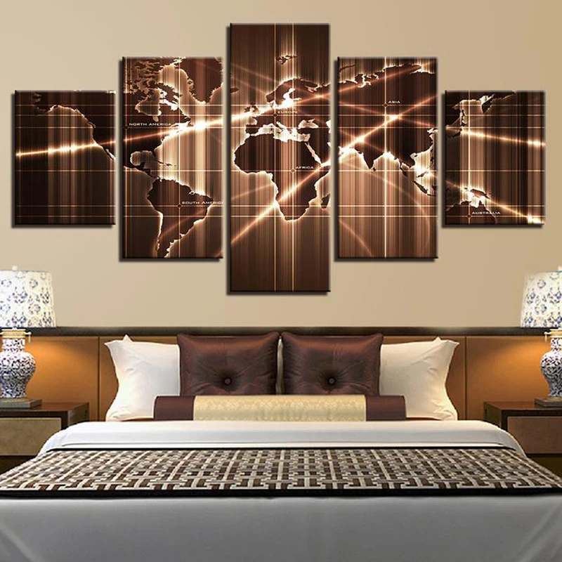 

Abstract Earth Five Piece Canvas poster printed painting canvas