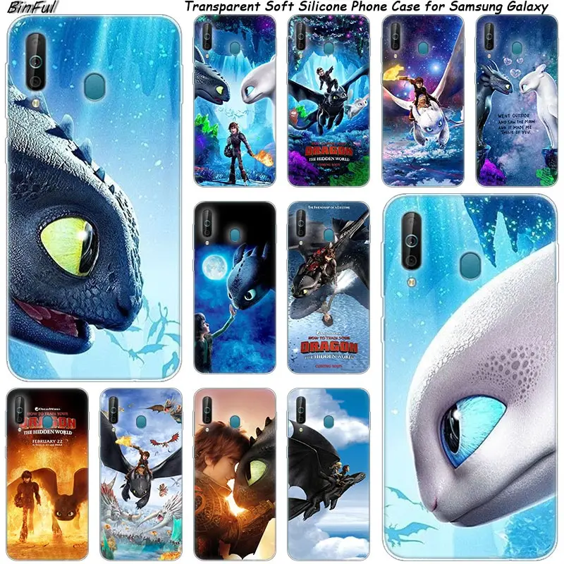 

How to Train your Dragon Silicone Phone Case For Samsung Galaxy A80 A70 A60 A50 A40 A40S A30 A20E A2CORE M40 Note 10 Plus 9 8 5