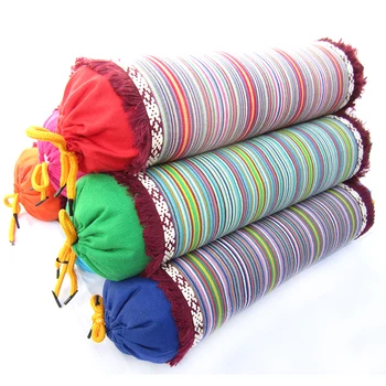 

Cylindrical candy Cervical care pillow new coarse cotton buckwheat hull physiotherapy traction neck pillow washable jacket