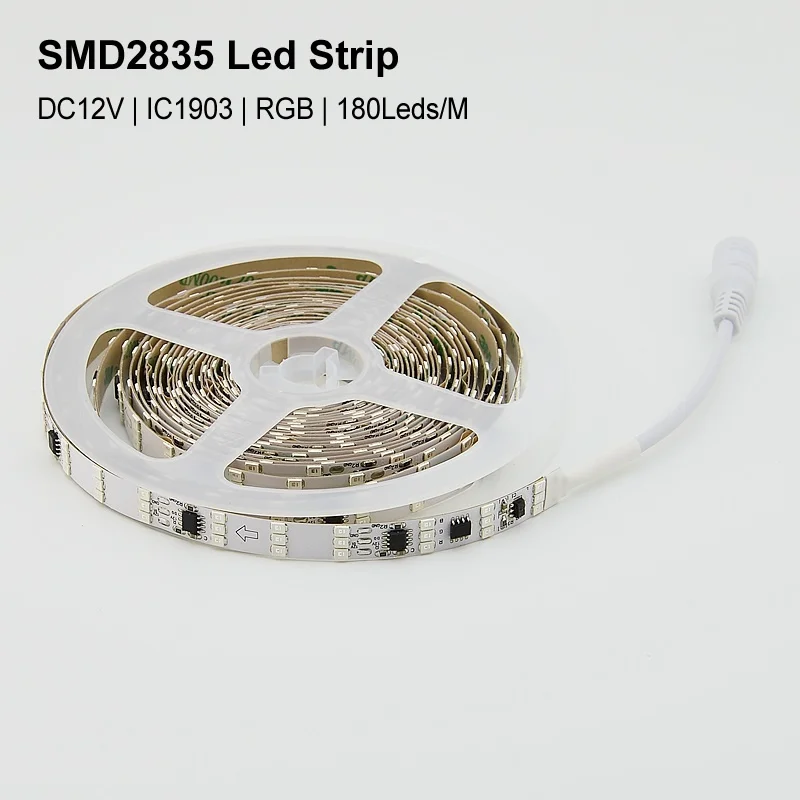 RGB LED Strip 2835 DC12V 180Leds/m 5M/lot Flexible Light strip Adhesive Tape Smart change Led | Лампы и освещение