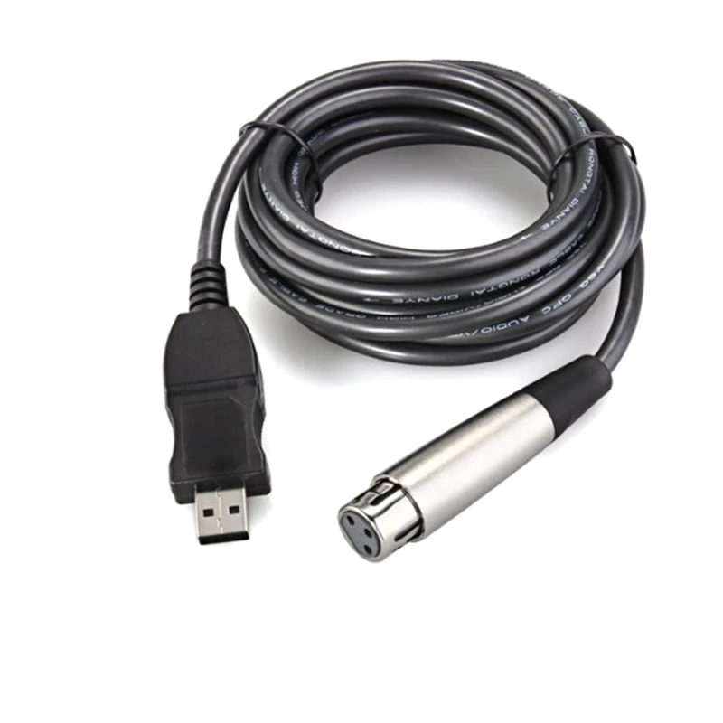 1pcs Hot Selling Cannon Audio Cable Usb Male To 3 Pin Xlr Female Microphone Mic Studio Audio Link Cable Audio Cable Audio Cable Male Malecable Male Aliexpress