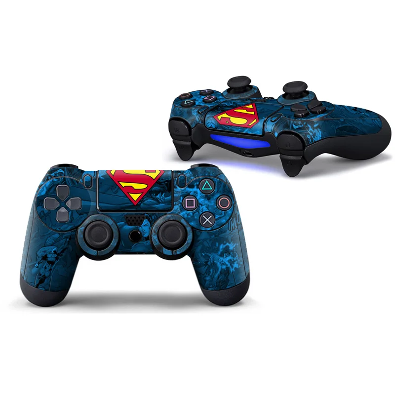 2 шт. Быстрая доставка игры Наклейка для PS4 контроллер super man Дизайн