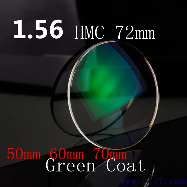 1.2.3stock объектив 1.56( 50 мм 60 мм 70 мм) единое видение HMC ближний индекс близорукость оптического смола линзы