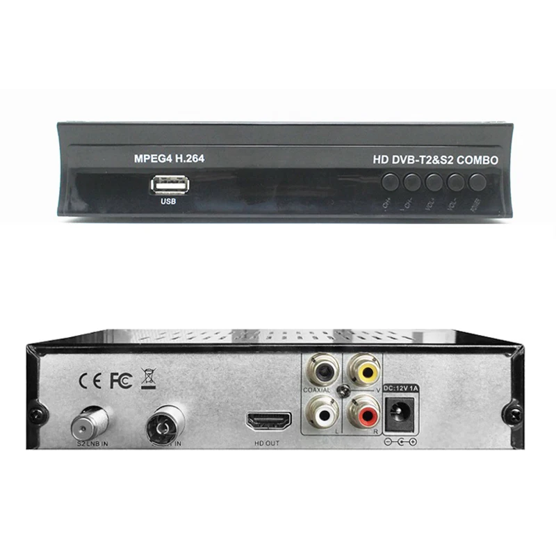 Dvb t2 dvb s2 наземный спутниковый приемный ТВ приемник комбо тюнер HD 1080P декодер H.264/MPEG