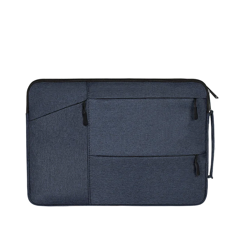 Laptop Bag For Macbook Air Pro Retina 11 12 13 14 15 15.6 inch Laptop Sleeve Case PC Tablet Case Cover for Xiaomi Air HP Dell - Цвет: Navy Blue