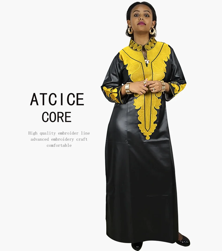 African Dress For Woman Soft Mateial With Big Emboridery Long Dress Without Scarf african couple outfits