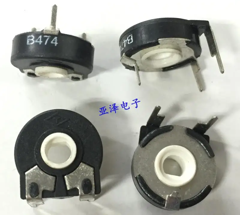 5PCS/LOT T brand Spain potentiometer PT15-470K adjustable horizontal half axle hole resistor | Обустройство дома