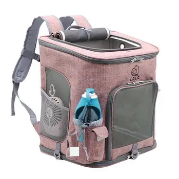

Dropshipping Cat Carrying Extra Large Capacity Pet Backpack Dog Breathable Pet Carrier Outdoor Travel Portable Shoulder Bag