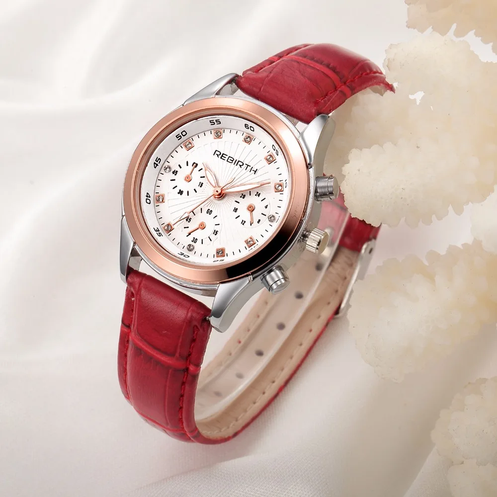 

Origin of the source of new quartz watches Round stainless steel imitation leather fashion literary unisex watches