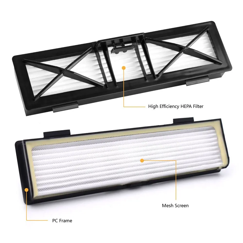 5 шт. в упаковке ультра-эффективные фильтры и 3 шт. 5-Arms модернизированные боковые щетки комплект Замена для Neato подключен D5 D6 D7 Wi-Fi включен
