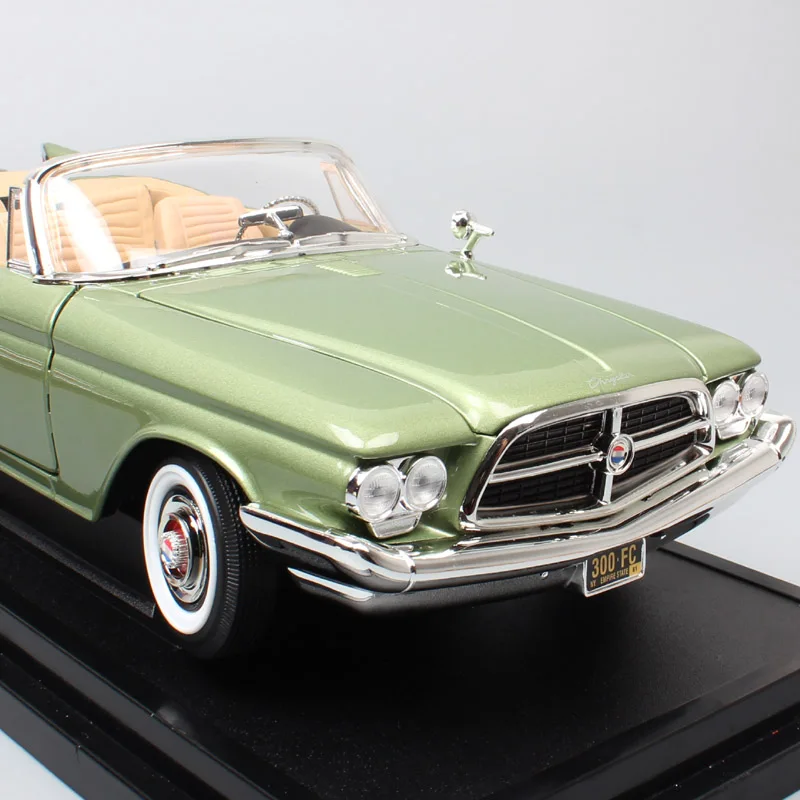 1:18, классика, Chrysler 300 F 1960, мускулы, большие машинки, серия букв, литые под давлением машины, модель, игрушки, миниатюры для мальчиков, коллектор