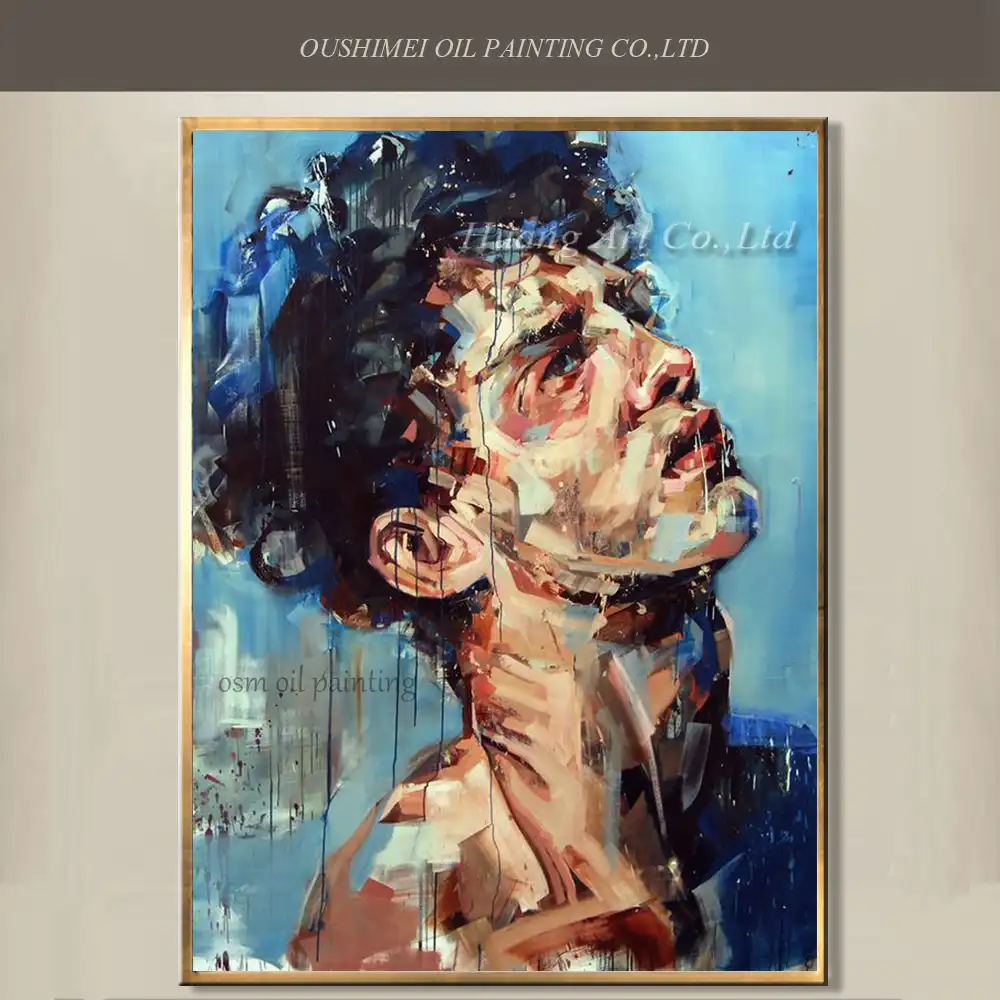 La Mejor Pintura Al Oleo Hecha A Mano En Lienzo Fuerte Hombre
